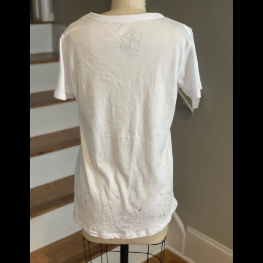 Chaser Woodstock Paint Splatter Hem Tshirt NWT​​​​​​​​​​ - Picture 3 of 8